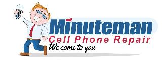 MINUTEMAN CELL PHONE REPAIR, WE COME TO YOU logo