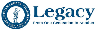 MINUTEMAN LEGACY CONSULTING, FAMILIA PER SAECLA FUTURA LEGACY, FROM ONE GENERATION TO ANOTHER logo