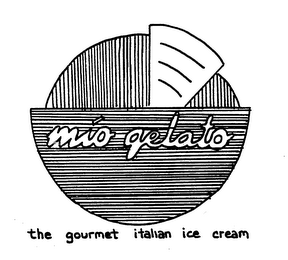 MIO GELATO THE GOURMET ITALIAN ICE CREAM logo