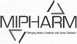 MIPHARM "MERGING ITALIAN CREATIVITY WITH SWISS TRADITION" logo