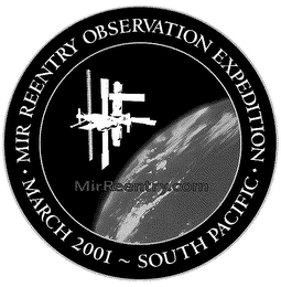 MIR REENTRY OBSERVATION EXPEDITION - MARCH 2001 - SOUTH PACIFIC logo