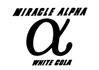 MIRACLE ALPHA WHITE COLA logo