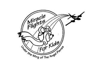 MIRACLE FLIGHTS FOR KIDS UNDER THE WING OF THE ANGEL PLANES logo