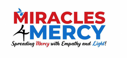 MIRACLES 4 MERCY SPREADING MERCY WITH EMPATHY AND LIGHT! logo
