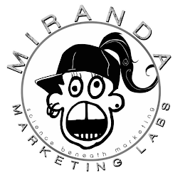 MIRANDA MARKETING LABS SCIENCE BENEATH MARKETING logo