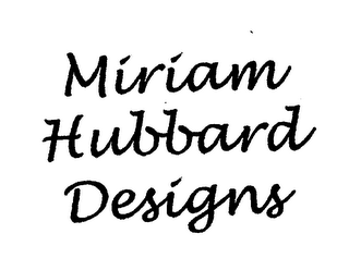 MIRIAM HUBBARD DESIGNS logo