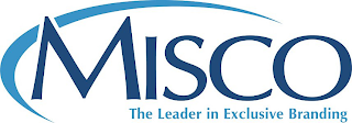 MISCO THE LEADER IN EXCLUSIVE BRANDING logo