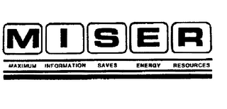 MISER MAXIMUM INFORMATION SAVES ENERGY RESOURCES logo