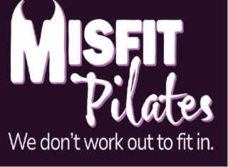 MISFIT PILATES. WE DON'T WORK OUT TO FIT IN. logo