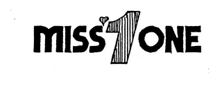 MISS 1 ONE logo