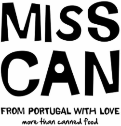 MISS CAN FROM PORTUGAL WITH LOVE MORE THAN CANNED FOOD logo