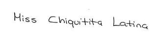 MISS CHIQUITITA LATINA logo