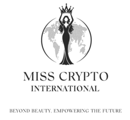 MISS CRYPTO INTERNATIONAL BEYOND BEAUTY, EMPOWERING THE FUTURE logo