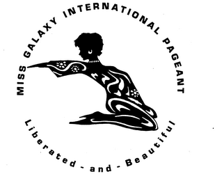 MISS GALAXY INTERNATIONAL PAGEANT LIBERATED-AND-BEAUTIFUL logo