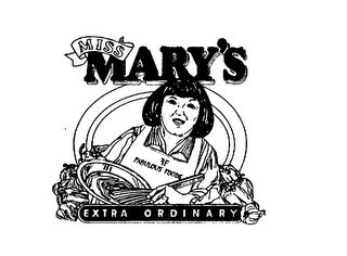 MISS MARY'S FF FABULOUS FOODS EXTRA ORDINARY logo