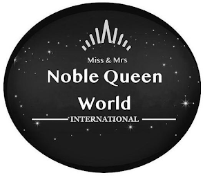 MISS & MRS NOBLE QUEEN WORLD INTERNATIONAL logo