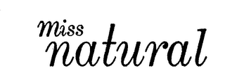 MISS NATURAL logo