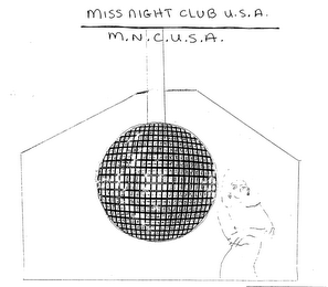 MISS NIGHT CLUB U.S.A. M.N.C.U.S.A. logo