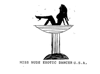 MISS NUDE EXOTIC DANCER U.S.A. logo