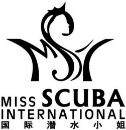 MISS SCUBA INTERNATIONAL MSI logo
