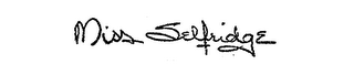 MISS SELFRIDGE logo