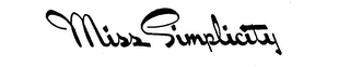 MISS SIMPLITY logo
