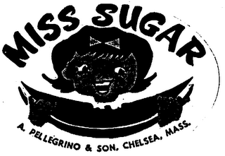 MISS SUGAR A PELLEGRINO & SON, CHELSEA, MASS. logo