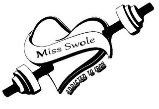 MISS SWOLE ADDICTED TO IRON logo