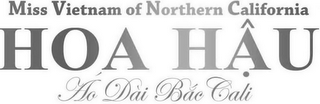 MISS VIETNAM OF NORTHERN CALIFORNIA HOA HAU AO DAI BAC CALI logo