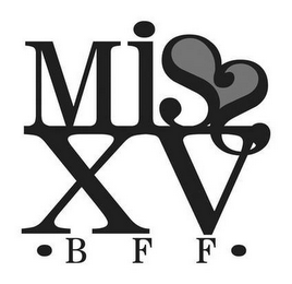 MISS XV · BFF · logo