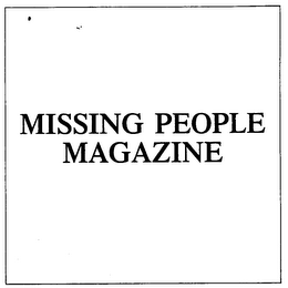 MISSING PEOPLE MAGAZINE logo