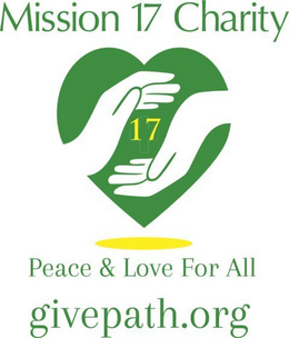 MISSION 17 CHARITY PEACE & LOVE FOR ALLGIVEPATH.ORG logo