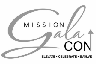 MISSION GALA CON ELEVATE · CELEBRATE · EVOLVE logo