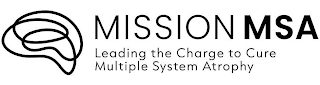MISSION MSA LEADING THE CHARGE TO CURE MULTIPLE SYSTEM ATROPHY logo