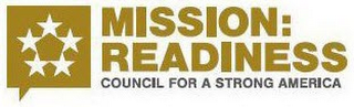 MISSION: READINESS COUNCIL FOR A STRONG AMERICA logo