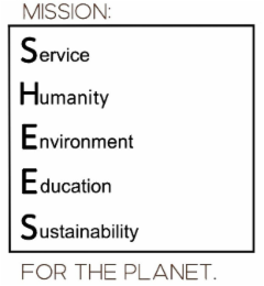 MISSION: SERVICE HUMANITY ENVIRONMENT EDUCATION SUSTAINABILITY FOR THE PLANET. logo