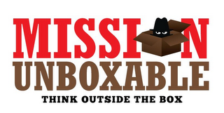 MISSION UNBOXABLE THINK OUTSIDE THE BOX logo