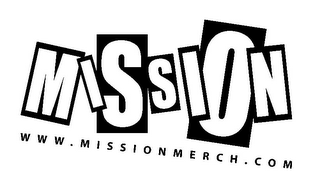 MISSION WWW.MISSIONMERCH.COM logo