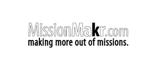 MISSIONMAKR.COM MAKING MORE OUT OF MISSIONS. logo