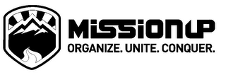 MISSIONUP ORGANIZE. UNITE. CONQUER. logo