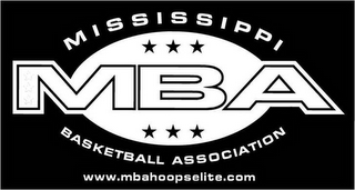 MISSISSIPPI BASKETBALL ASSOCIATION, MBA, WWW.MBAHOOPSELITE.COM logo
