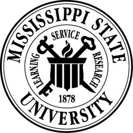 MISSISSIPPI STATE UNIVERSITY LEARNING SERVICE RESEARCH 1878 logo
