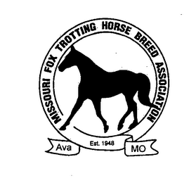 MISSOURI FOX TROTTING HORSE BREED ASSOCIATION EST 1948 AVA MO logo