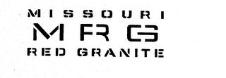 MISSOURI RED GRANITE MRG logo