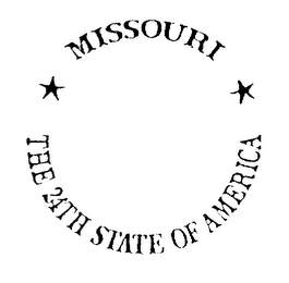 MISSOURI THE 24TH STATE OF AMERICA logo
