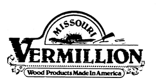 MISSOURI VERMILLION WOOD PRODUCTS MADE IN AMERICA logo