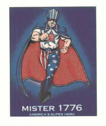 MISTER 1776 AMERICA'S SUPER HERO logo