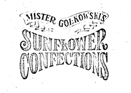 MISTER GOLKOWSKI'S SUNFLOWER CONFECTIONS logo