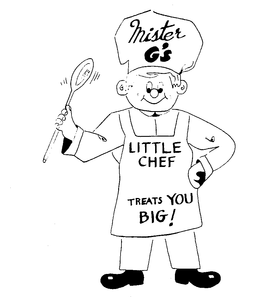 MISTER G'S LITTLE CHEF TREATS YOU BIG! logo