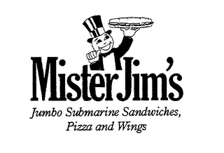MISTER JIM'S JUMBO SUBMARINE SANDWICHES, PIZZA AND WINGS logo